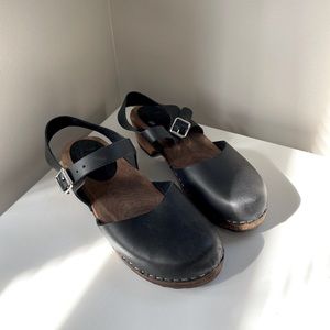 “Lotta From Stockholm” Black Heeled Clogs